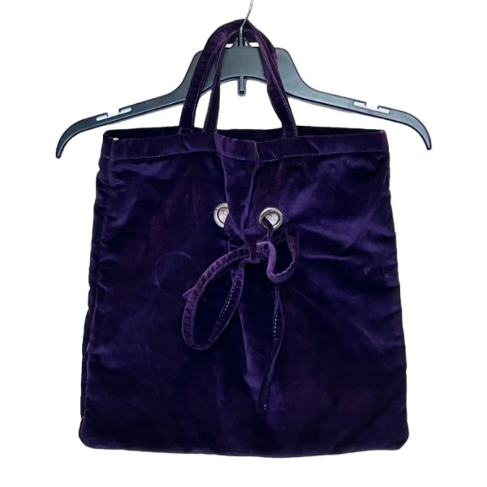 Marc Jacobs Purple Velvet Shopping Bag Tote - Picture 3 of 14